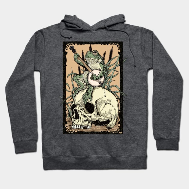 Victorian Frog with Banjo Hoodie by ZugArt01